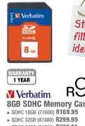 Verbatim 32GB SDHC Memory Card (81680)