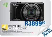 Nikon Coolpix S9500 Black Camera