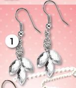 Fleur De Lis Crystal Earrings