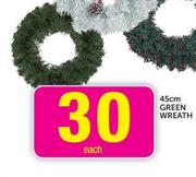 Santa's Trading 45cm Green Wreath-Each