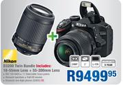 Nikon D3200 Twin Bundle-Each