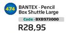 Bantex Pencil Box Shuttle Large BXB973000