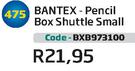 Bantex Pencil Box Shuttle Small BXB973100