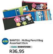 Bantex McBag Pencil Bag Assorted 33Cm BXB972500