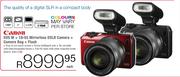 Canon EOS M + 18-55 Mirrorless DSLR Camera + Camera Bag + Flash-Each