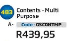 Contents Multi Purpose GSCONTMP