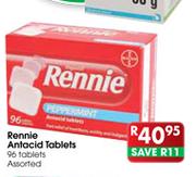 Rennie Antacid Tablets Assorted-96's
