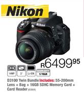 Nikon D3100 Twin Bundle