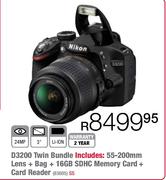 Nikon D3200 Twin Bundle