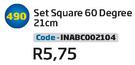 Set Square 60 Degree 21cm(INABC002104)-Each