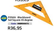 Foska-Blackboard Set Square 45 Degree(INBRD0072)-Each