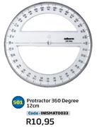 Protractor 360 Degree 12cm(INISMAT0033)-Each