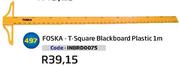 Foska-T-Square Blackboard Plastic 1m(INBRD0075)-Each