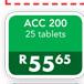 ACC 200 Tablets-25's