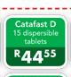 Catafast D Dispersible Tablets-15's