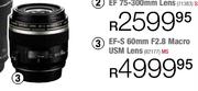 Canon EF-S 60mm F2.8 Macro USM Lens (82177)
