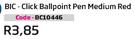 BIC Click Ballpoint Pen Medium Red (BC10446)