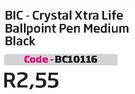 BIC Crystal Xtra Life Ballpoint Pen Medium Black (BC10116)