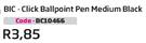 BIC Click Ballpoint Pen Medium Black (BC10466)