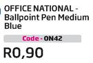 Office National Ballpoint Pen Medium Blue (ON42)