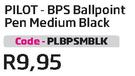 Pilot BPS Ballpoint Pen Medium Black (PLBPSMBLK)