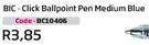 BIC Click Ballpoint Pen Medium Blue (BC10406)