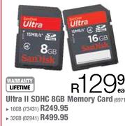 Sandisk Ultra II SDHC 32GB Memory Card (82941) Each