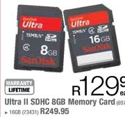 Sandisk Ultra II SDHC 16GB Memory Card (73431) Each