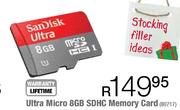 Sandisk Ultra Micro 8GB SDHC Memory Card (80717)