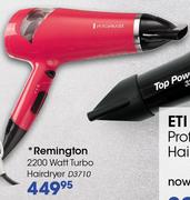Remington 2200 Watt Turbo Hairdryer(D3710)-Each