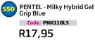 Pentel-Milky Hybrid Gel Grip Blue(PNK118LS)-Each