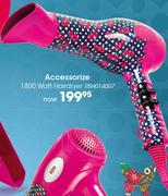 Accessorize 1800 Watt Hairdryer(RSHO14007)-Each