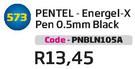 Pentel-Energel-X Pen 0.5mm Black(PNBLN105A)-Each