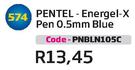 Pentel-Energel-X Pen 0.5mm Blue(PNBLN105C)-Each