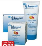 Johnson's Face Wash or Vanishing Cream-each
