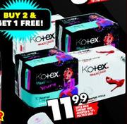 Kotex Maxi Sanitary Pads Assorted-8/10's per pack each