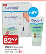 Clearasll Dailly Clear Vitamins & Extracts Wash & Mask