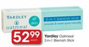 Yardley Oatmeal 2-In-1 Blemish Stick-Each 
