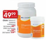 Clicks Vitamin C Supreme Antioxidant Tablets-300 per pack