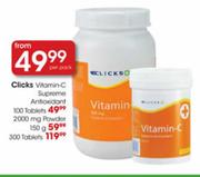Clicks Vitamin C Supreme Antioxidant Tablets-100 per pack