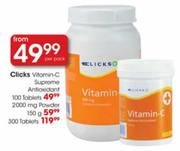 Clicks Vitamin C Supreme Antioxidant 2000mg Powder-150g
