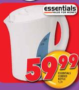 Essentials Corded Kettle-1.7l