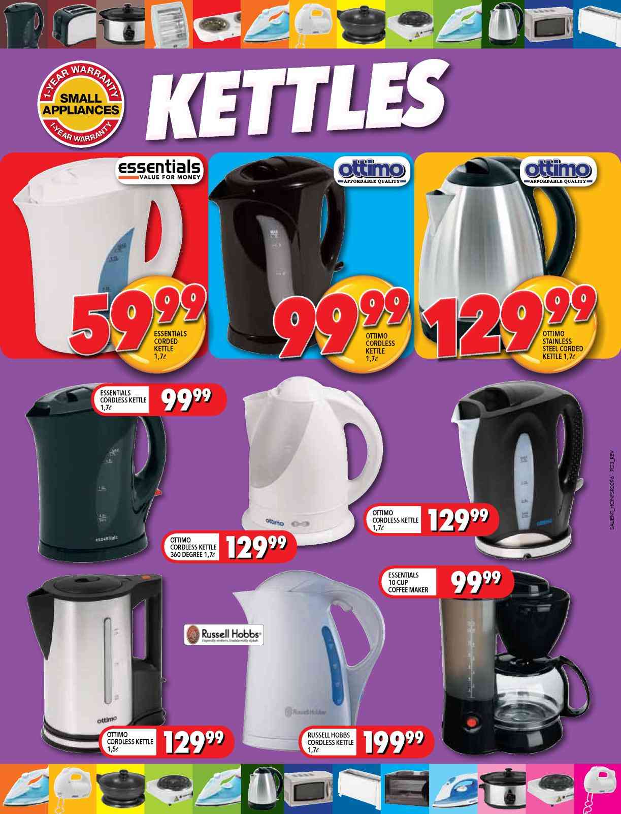 Special Essentials Cordless Kettle1.7 Ltr — www.guzzle.co.za