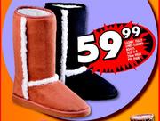 Ladies' Fully Lined Eskimo Boots Size 3-8 28cm High-Per Pair