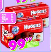 Huggies Dry Comfort Disposable Wipes-66/58/44/50's-Per Pack