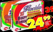 Florida Beefy/Chicken Burgers-1kg Each