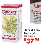 Herba Force Tonzolyt-100 Tablets