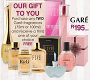 Gare Fragrances-75ml Or 100ml Each