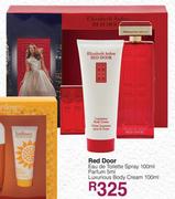 Red Door Eau De Toilette Spray-100ml,Perfume-5ml & Body Cream-100ml