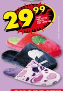 Ladies Mule Slippers Assorted Sizes-3-8 Per Pair